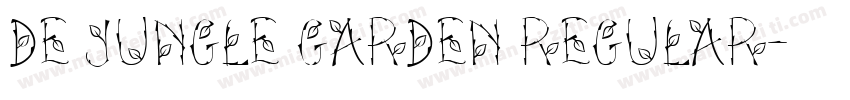 De Jungle Garden Regular字体转换
